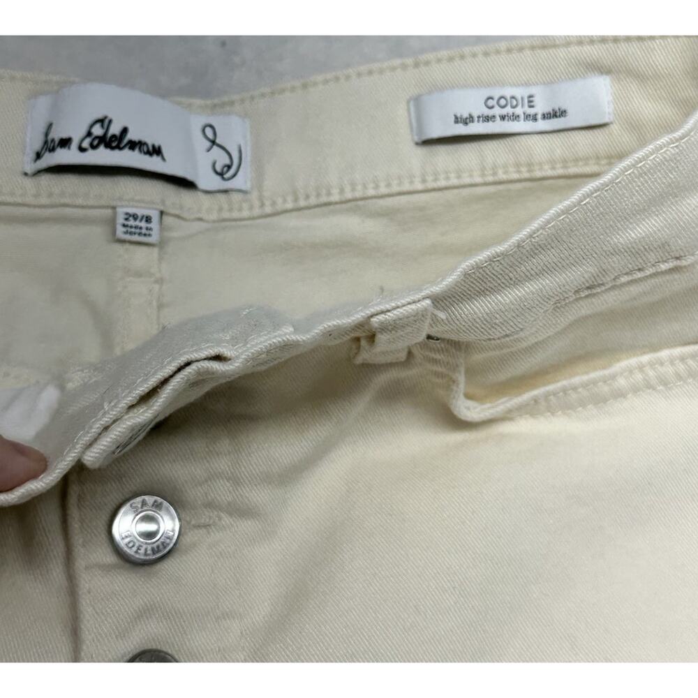 Sam Edelman Jeans Womens Size 8 Codie High Rise Wide Leg Ankle 8/29 - Picture 3 of 11